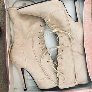 Fashion Nova Lace Up Boots